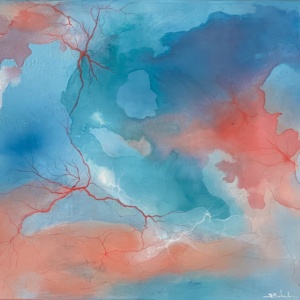 La Métamorphose des Ombres, oeuvre abstraite de Sandrine Belmont